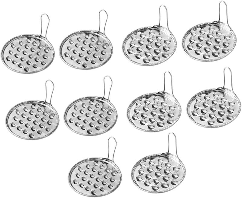 Stainless Steel Jelly Scraper Set 10pcs Kitchen Tool for Noodles Cheese Food Prep - Image 1